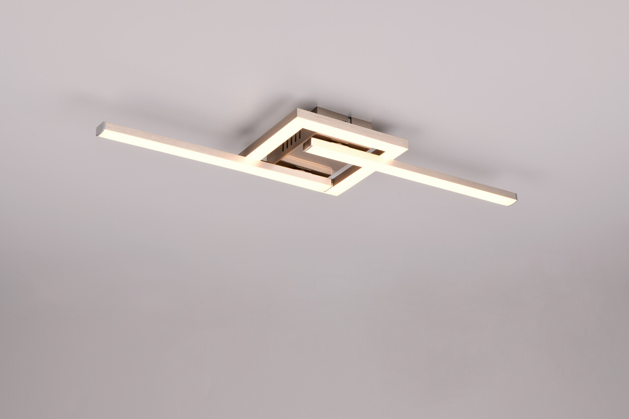 Plafoniera Viale, RL, 54.4x16x5 cm, 17W, 1x SMD, metal, nichel mat - imagine 7